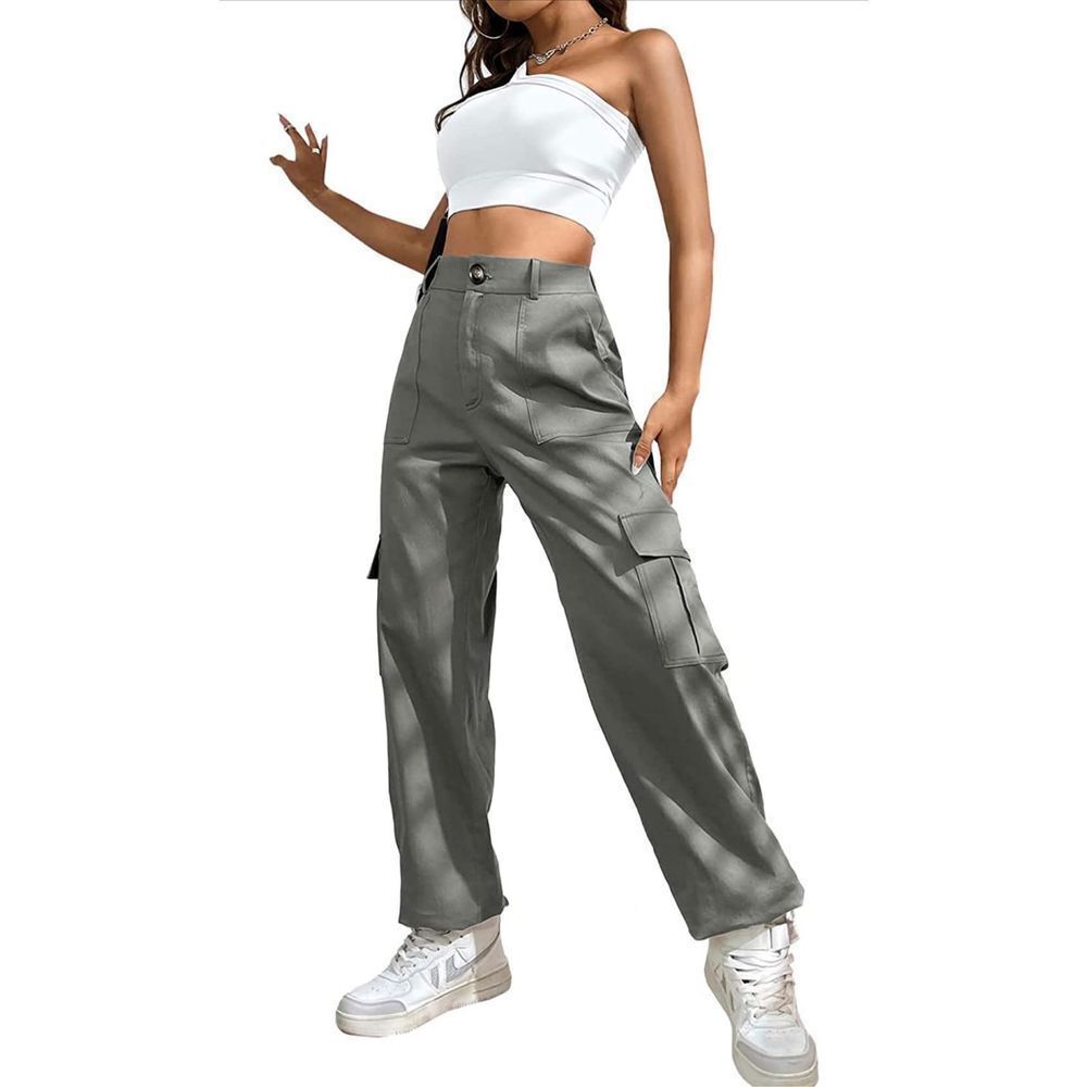 NEW Cargo Pants High Waisted Tactical Streetwear XL 35